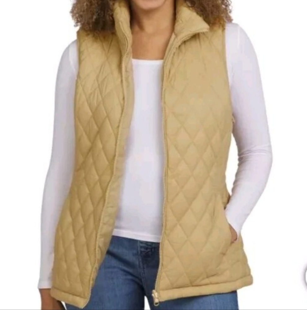 Lands’ End Yellow Vest Womens 2x (Outdoors, Sporty, Warm)